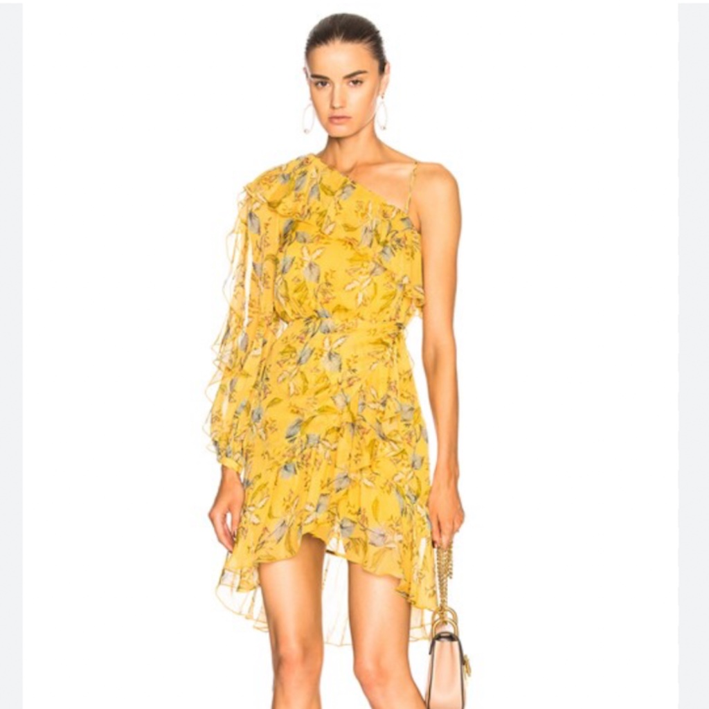 Nicholas One Shoulder Floral Dress